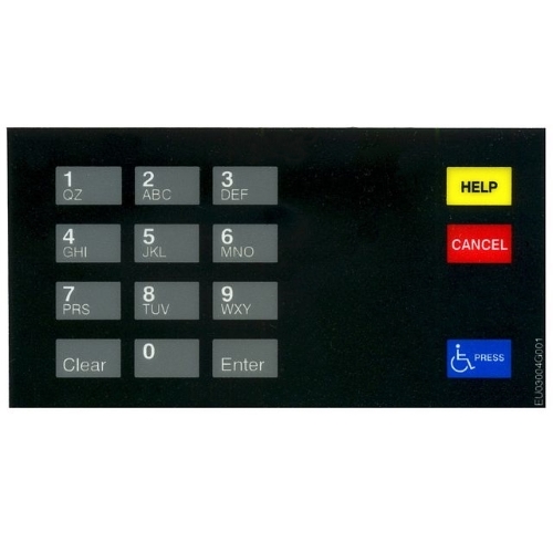 GIL ENC/ECL Keypad Overlay Generic English